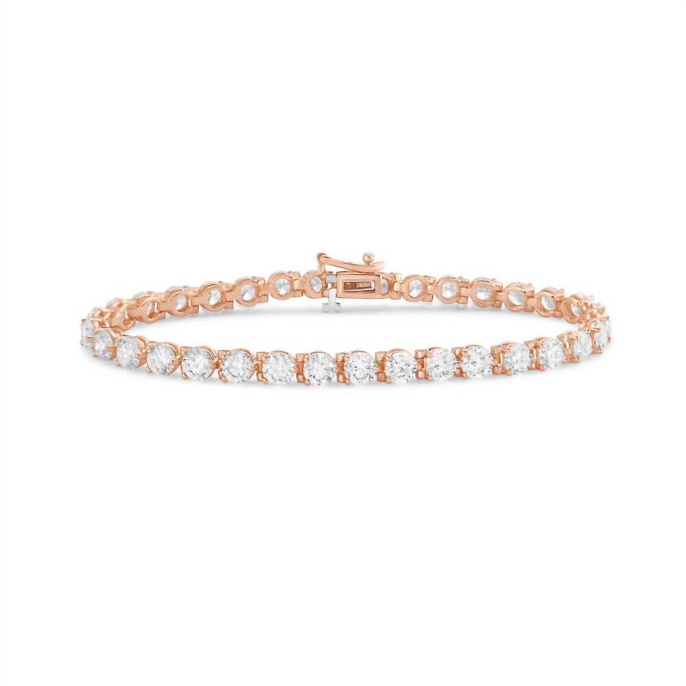 NEW DIANA M JEWELS women's round lab-grown diamond jewelry bracelet (8.00 ct) -